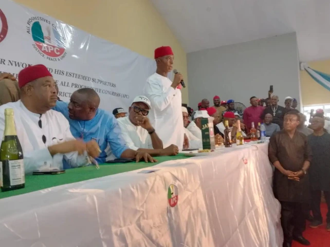 Ned Nwoko speaks publicly about APC primary election procedures.
